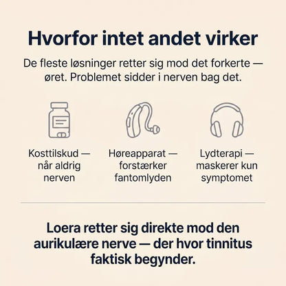 Loera™ Tinnitusapparatet der giver dig stilhed